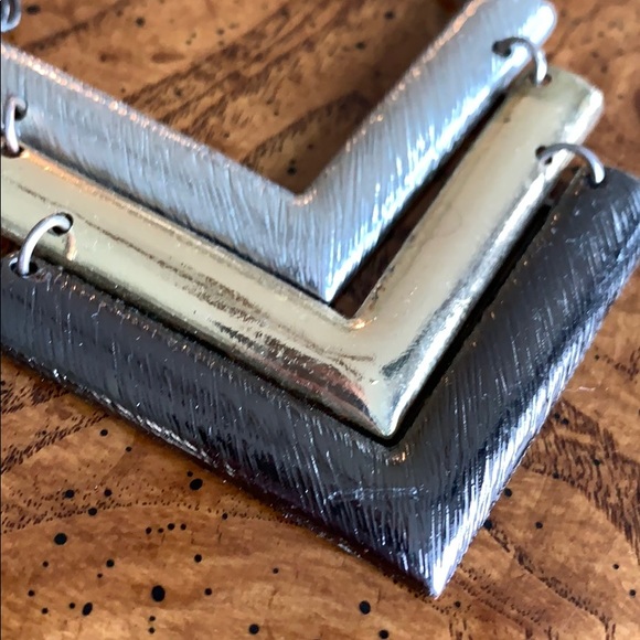 Mixed Metal Arrow Necklace - Picture 7 of 7